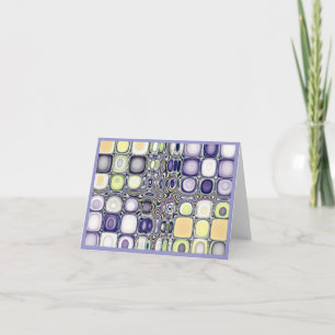 Färg-studier...Silverset Blue Agate Note Card Kort