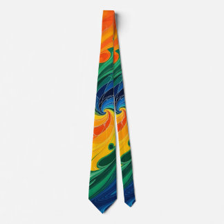 Färg Swirl Manar Necktie Slips