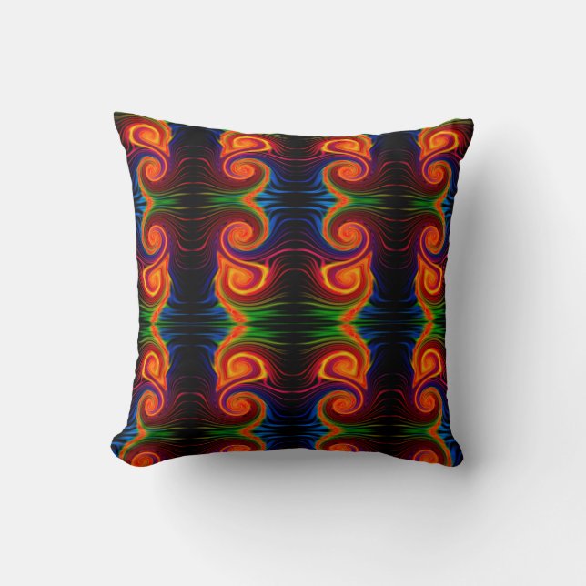 Färg Swirl Pillow Kudde (Framsida)