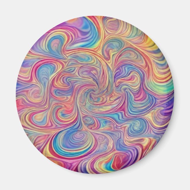 Färg Swirls Magnet (Framsidan)