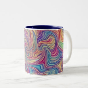Färg Swirls Två-Tonad Mugg