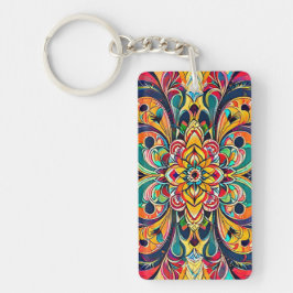 Färg Symfoni Mandala – Djärva Psykedeliska Blommor