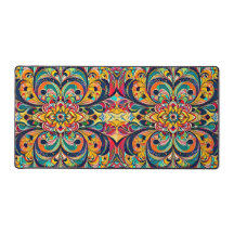 Färg Symfoni Mandala – Djärva Psykedeliska Blommor