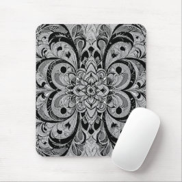 Färg Symfoni Mandala – Djärva Psykedeliska Blommor Musmatta