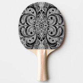Färg Symfoni Mandala – Djärva Psykedeliska Blommor Pingisracket