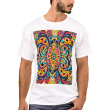 Färg Symfoni Mandala – Djärva Psykedeliska Blommor