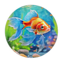 Färg Tank Goldfish Design