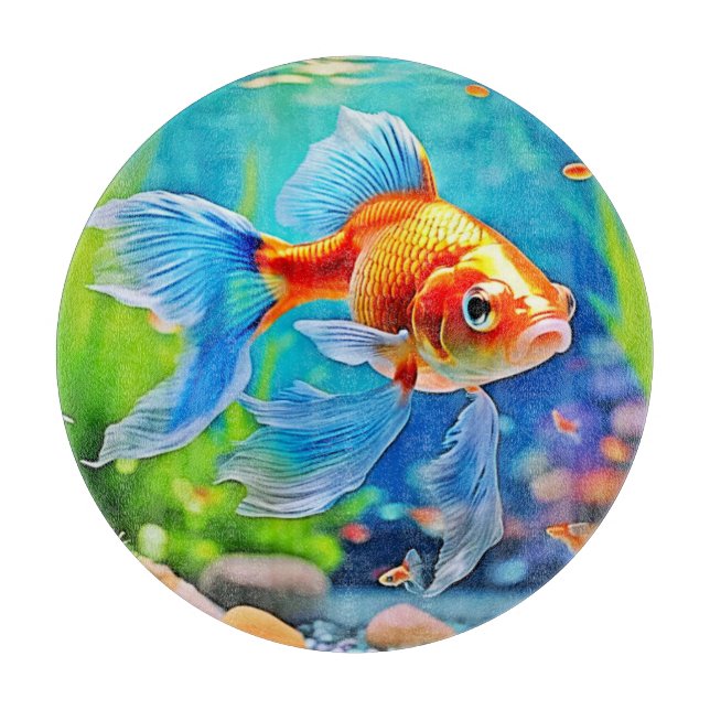 Färg Tank Goldfish Design (Framsidan)