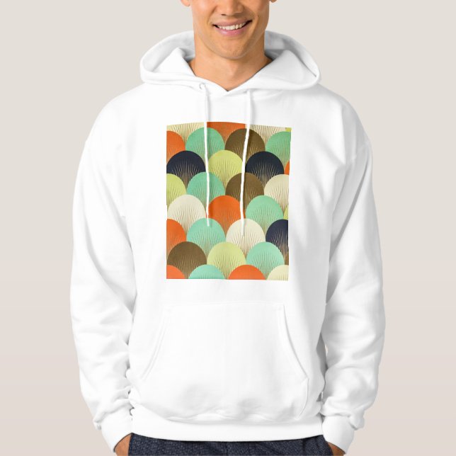 Färg tapet: konstnärlig design. hoodie (Framsida)