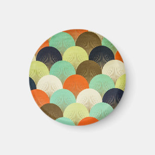 Färg tapet: konstnärlig design. magnet