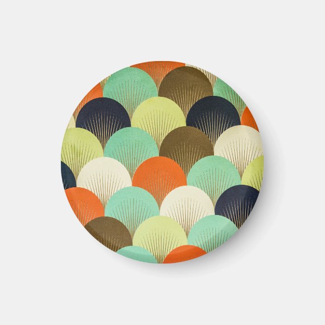 Färg tapet: konstnärlig design. magnet (Framsidan)