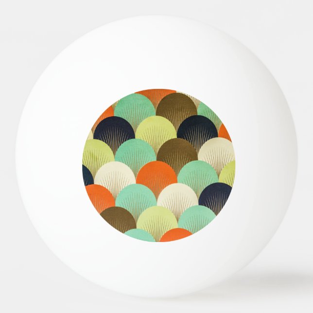 Färg tapet: konstnärlig design. pingisboll (Framsidan)