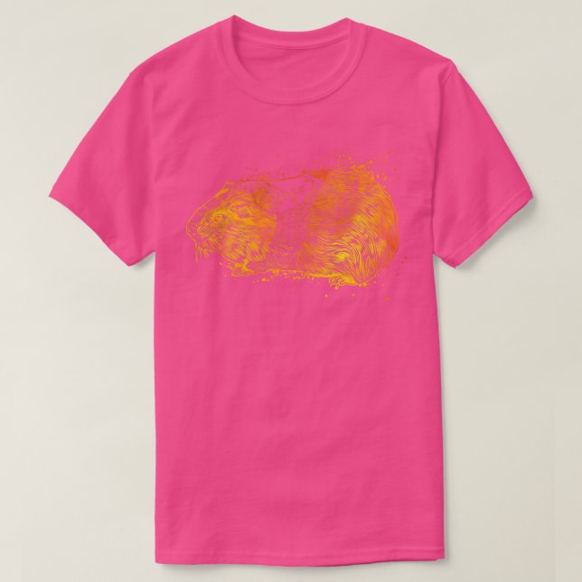Färg teckning i Guinea gris 1 T Shirt (Design framsida)