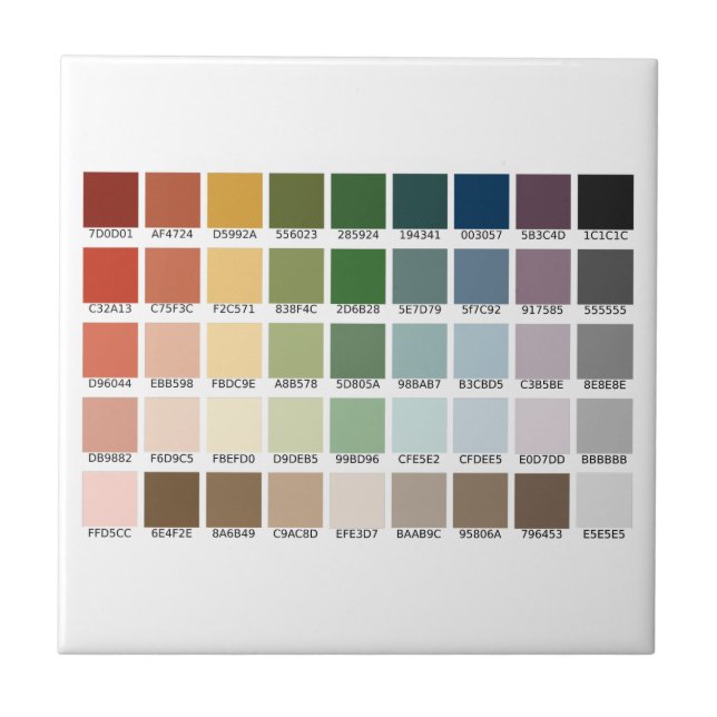 Färg-test Kakelplatta (Framsidan)