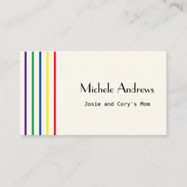 Färg-text för uppspelningsdatum för Mamma-kort Visitkort