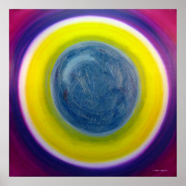 Färg Therapy Healing Mandala Fine Art Poster