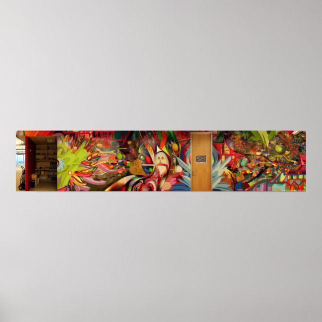 Färg Therapy Mural @ Zazzle Poster (Framsidan)