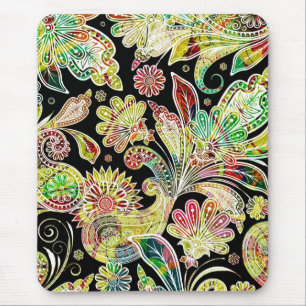 Färg, traditionell Paisley Mönster Musmatta
