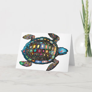 Färg Turtle Kort