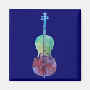 Färg tvättad violoncell magnet