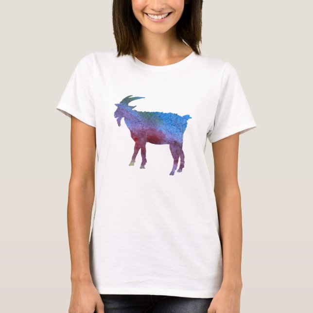 Färg tvättade getter tee (Framsida)