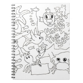 Färg - "Under havet" - foto Anteckningsbok