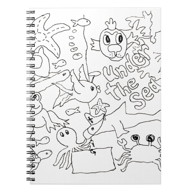 Färg - "Under havet" - foto Anteckningsbok (Framsidan)