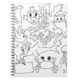 Färg - "Under havet" - foto Anteckningsbok