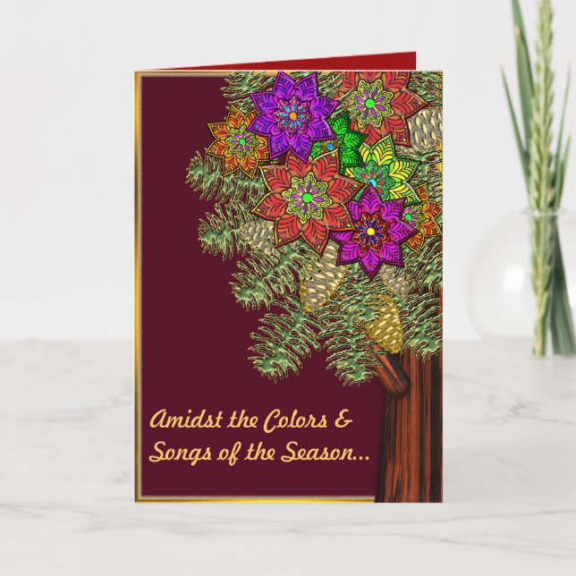 Färg under säsongen helgkort (Framsida)