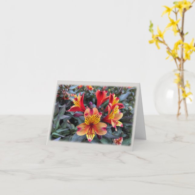 Färg under sommaren kort (Gul blomma)