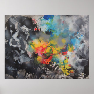 Färg uppkomst poster