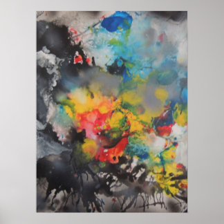 Färg uppkomst poster