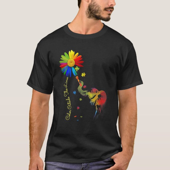 Färg utanför Linjer elnätsmedvetande T Shirt (Framsida)