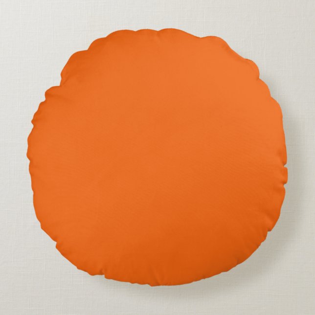 Färg-utskrift med fast Orange i BrightStor Rund Kudde (Framsidan)