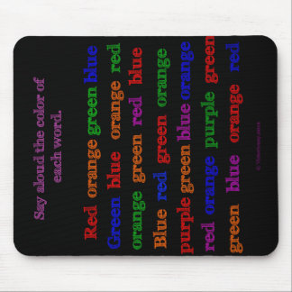 Färg uttrycker illusionen Mousepad Musmatta