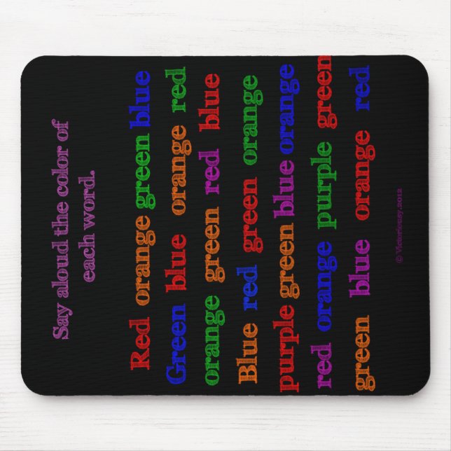 Färg uttrycker illusionen Mousepad Musmatta (Framsidan)