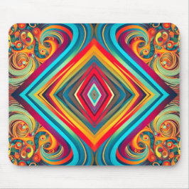 Färg Våg Fusion – Modern Abstrakt Virvel Konst Musmatta