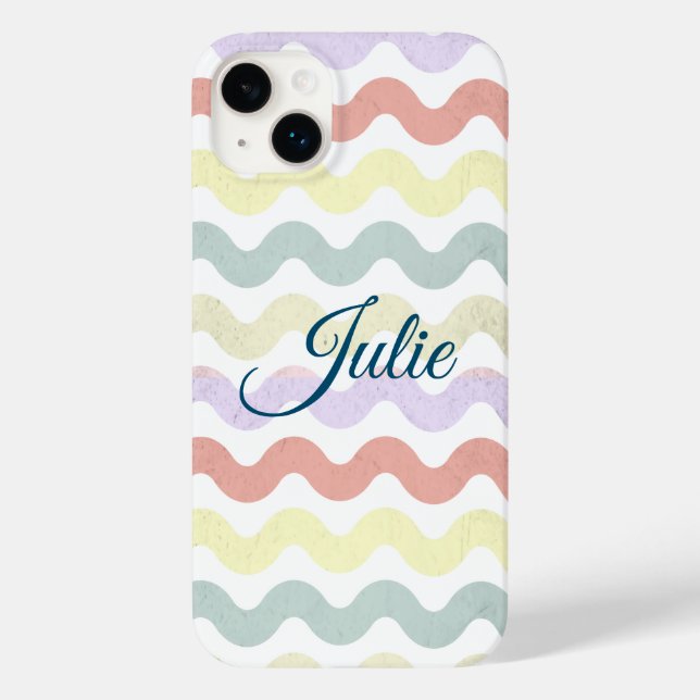 Färg Vågar (Pastellkrita) Fodral-Mate iphone case (Baksida)