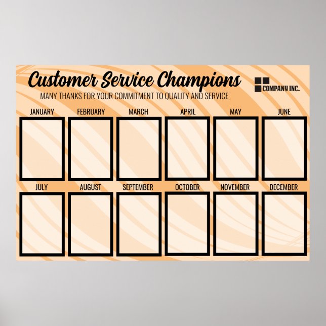 Färg-vågens medarbetare i månadsfotovisningen poster (Framsidan)