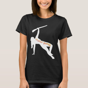 Färg vaktsilhuett med gevär t shirt