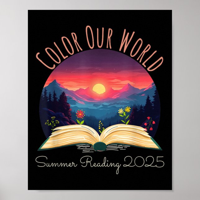 Färg - vår sommarläsning 2025 Äventyr Bok Poster (Framsidan)