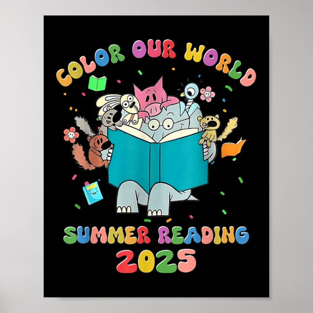 Färg - vår världsomspännande sommarläsning 2025 fö poster (Framsidan)
