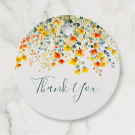 Färg vattenfärg Blommigt Bröllop Tack Gåvor Etiketter