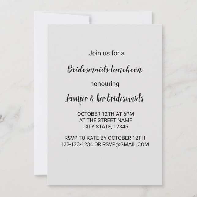 Färg vattenfärg lägga till din namntext redigerbar inbjudningar (Framsida)