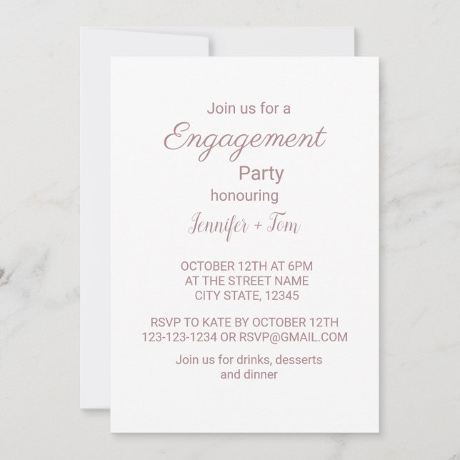 Färg vattenfärg lägga till din namntext redigerbar inbjudningar (Framsida)