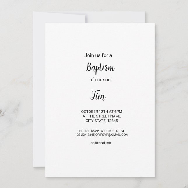 Färg vattenfärg lägga till din namntext redigerbar inbjudningar (Framsida)