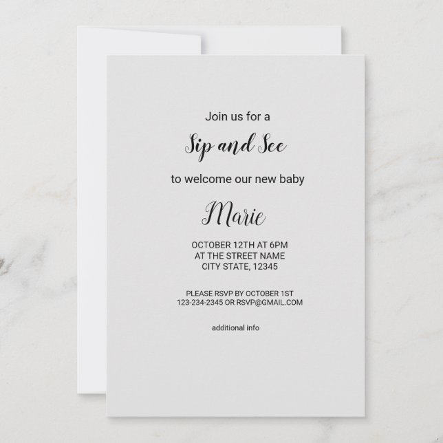 Färg vattenfärg lägga till din namntext redigerbar inbjudningar (Framsida)