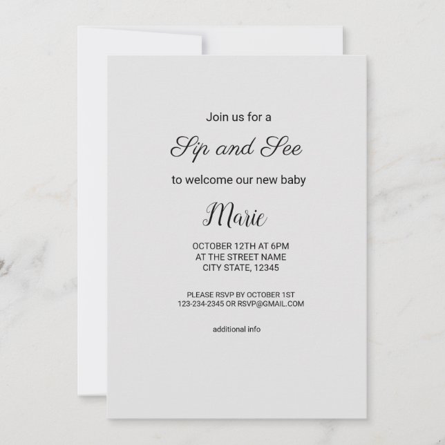 Färg vattenfärg lägga till din namntext redigerbar inbjudningar (Framsida)