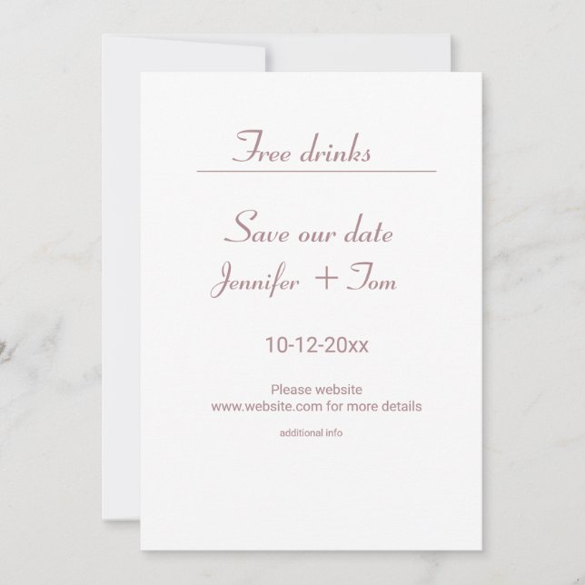 Färg vattenfärg lägga till din namntext redigerbar inbjudningar (Framsida)