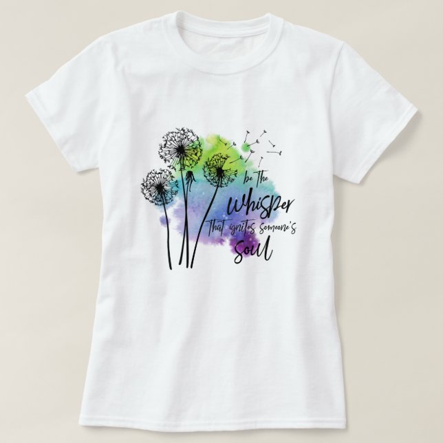 Färg vattenfärgsinspiration t shirt (Design framsida)